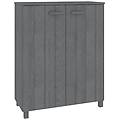 - scarpiera hamar grigio scuro 85x40x108 cm in legno di pino