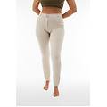 pantaloni wr. up vita altissima in navetta tinto capo crystal gray donna extra small