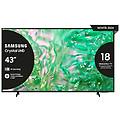 tv crystal uhd 4k 43 ue43du8070uxzt smart tv wi-fi black 2024 processore crystal 4k 4k upscaling