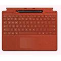 surface pro signature con slim pen 2 tastiera con touchpad rosso