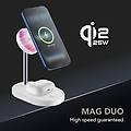 stazione di ricarica wireless mag duo qi2. 2 25w bianco