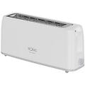 SOLAC tostapane buon giorno 800w bianco a fessura lunga con 6 livelli autocentranti