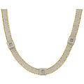 collana donna oro giallo bianco gl100291
