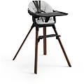 seggiolone + cuscino clikk nordic grey black warm brown