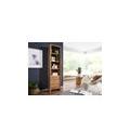 scaffale in legno di acacia 45x36x185 acacia naturale laccato pure acacia #615