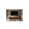 mobile tv in legno di mango 220x40x50 oliato marrone kyoto #114