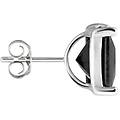 mono orecchino lobo punto luce l'homme or oro bianco spinello collezione l'homme or oro bianco