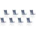 - set di 8 cuscini per sedia da esterno blu maui