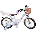 bicicletta bambina 16 blossom 5-7 anni bianco
