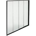 laterale invetro per pergola bioblimatica 4 m cm 370 l x 3 p x 23 grigio scuro 370 x 238 x 3 cm