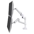 supporto monitor doppio lx series 45-492-216 18 kg 61 cm bianco
