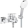 cubeo rubinetto/miscelatore monocomando per vasca-doccia con set supporto doccia cromo 1018140000
