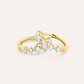 orecchini a cerchio claire oro giallo cubic zirconia collezione claire oro giallo