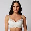 bralette senza ferretto coppe differenziate orchidea / seta / 3 seta