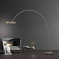 lampada led da pavimento loop-bow color bronzo sbraccio 290 cm