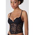 reggiseno bra top push-up eternal cotton donna nero tamaño 4b