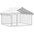 - gabbia per cani da esterno con tetto 200x200x150 cm