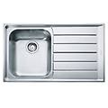 lavello 1 vasca (86 4x51 4cm) nex 211 dx neptune inox spazzolato 127 0059 654