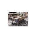 tavolino da salotto in legno di mango 120x60x43 sbiancato laccato railway #360