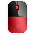 ratón inalámbrico 1200 dpi ambidextro negro y rojo