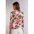 maglia manica lunga modal ultralight con cashmere stampata imaginary journey donna multicolore