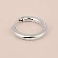 mono orecchino a cerchio toujours oro bianco collezione toujours oro bianco