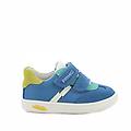 sneakers da bambino celeste e blu con strap taglia 18