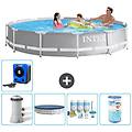 - piscina fuori terra in giro 366x76 cm grigio include accessori coordinati a2086
