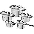 more 5-pz. set di pentole argento
