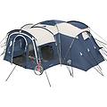 tenda da campeggio familiare nimbus sleeper per 8 persone 3 cabine scure