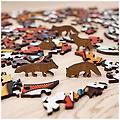 - puzzle in legno colorato volpe 28 x 40 cm