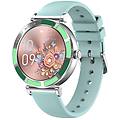 smartwatch ip67 bluetooth 5. 0 altoparlante sensore di frequenza cardiaca verde metallizzato