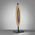 lampada da tavolo led kiera rovere/nero opaco