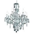 mendler lampadario classico realitytrio vetro acrilico 9 luci 61cm trasparente
