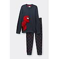 pigiama lungo marvel spider-man in cotone uomo blu taglia xxl