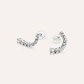 orecchini pendenti tennis claire oro bianco cubic zirconia collezione claire oro bianco