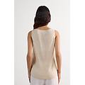 canotta in lino the pure linen donna naturale taglia s