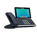 sip-t57w téléphone fixe gris lcd wifi