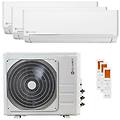 condizionatore ezcool trial split 9000+9000+24000 btu inverter a++ unità esterna 10. 5 kw