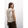 top scollo all' americana in raso di viscosa get noticed donna stampa taglia s