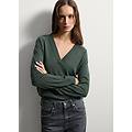 - maglione in misto lana verde over fit donna verde scuro taglia xs