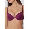 reggiseno super push-up in pizzo riciclato los angeles donna rosso tamaño 3c