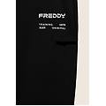 pantaloni sportivi gamba dritta con tasca laterale e logo nero uomo xx large