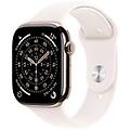 watch series 11 gps + cellular 46mm cassa titanio oro con band rosa fard s/m