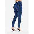jeggings push up wr. up skinny in cotone organico dark jeans-seams on tone donna small