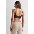 reggiseno brassi&egrave;re eri in microfibra donna marrone taglia m/l
