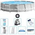 - piscina fuori terra in giro 457x107 cm grigio include accessori coordinati a2244