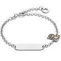 bracciale con targa bambino argento 925 gioiello kids bra 260