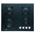 gv64bk piano cottura nero da incasso 60 cm 4 fornello(i)