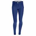 pantaloni push up wr. up superskinny cotone organico navy peony donna small